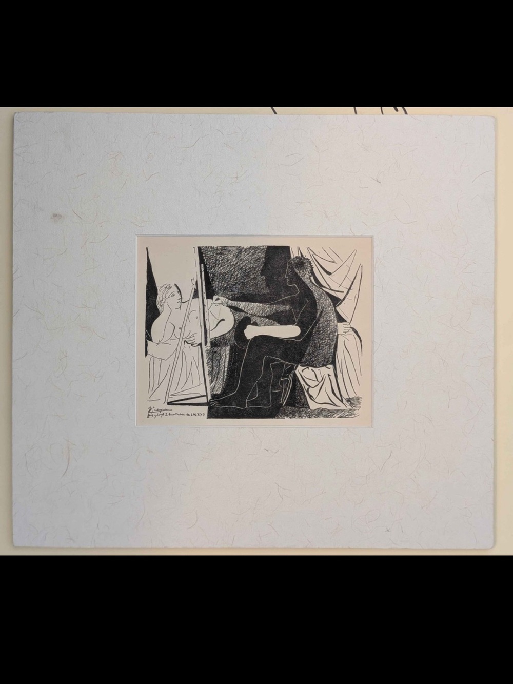 Pablo Picasso “Painter & Model” Limited Edition Lithograph w/ COA 11x9